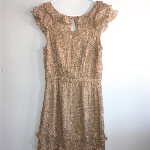 J Crew Olive Green Floral Pattern Dress - Picture 3 of 8